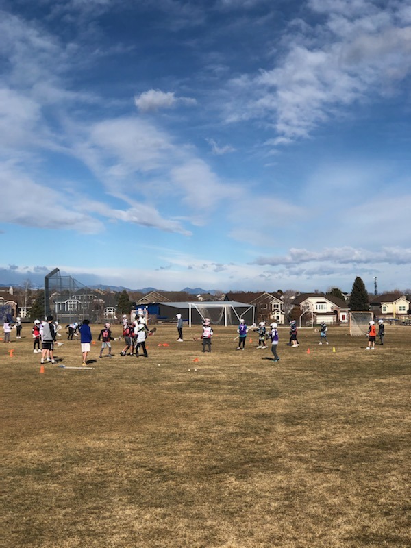 San Antonio youth lacrosse clinic on the field