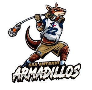 San Antonio Armadillos youth lacrosse club team logo