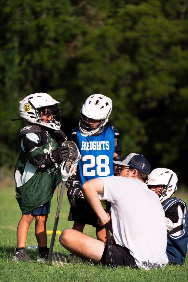 SA Armadillos youth lacrosse player in action during a tournament game