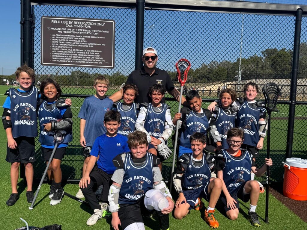 SA Armadillos youth lacrosse team photo